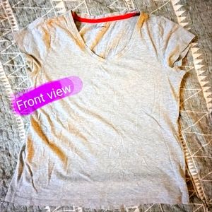 Reitmans size med, grey in colour cap sleeve ladies T shirt, GUC